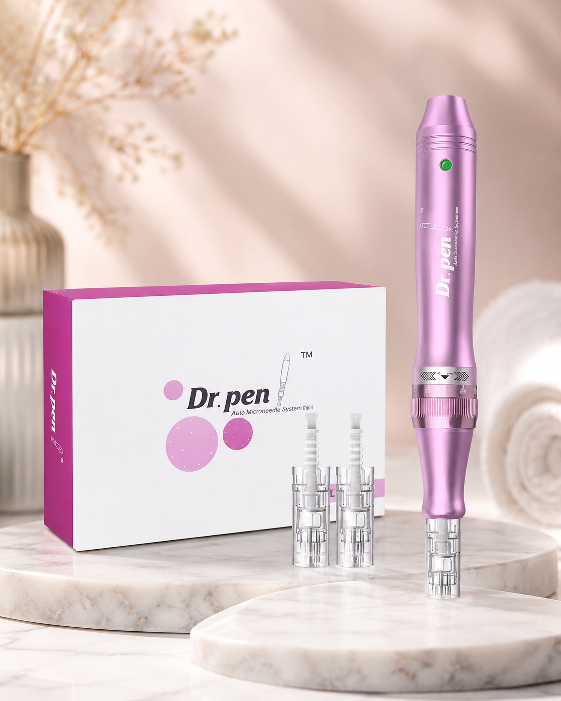 M7 Electric Dr. Pen Wireless Microneedling Pen (with two cartridges)