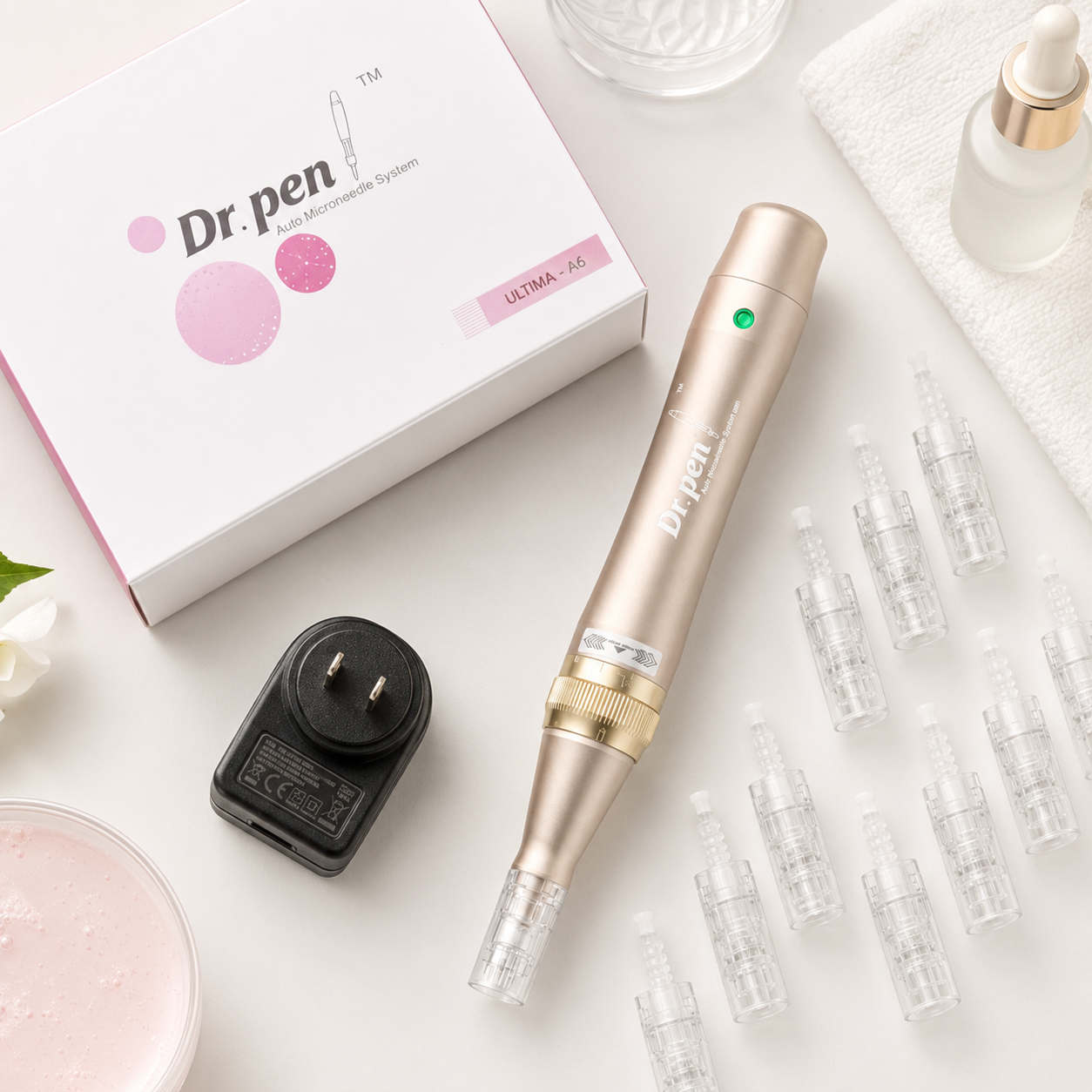 M5 Electric Dr. Pen Wireless Microneedling Pen (with two cartridges)